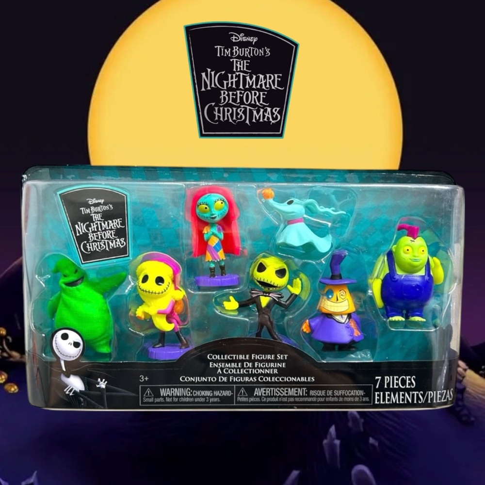 Disney Tim Burton’s The Nightmare Before Christmas Collectible 7 Figure Set